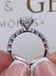 Estrella Engagement Ring 2.3ct TCW, 14K Gold