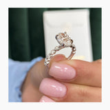 Estrella Engagement Ring 2.3ct TCW, 14K Gold