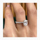 Estrella Engagement Ring 2.3ct TCW, 14K Gold