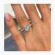 Estrella Engagement Ring 2.3ct TCW, 14K Gold