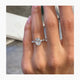 Estrella Engagement Ring 2.3ct TCW, 14K Gold