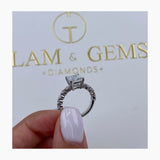 Everly Engagement Ring 2ct TCW, 14K Gold