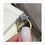 Greta Engagement Ring 5.1ct TCW, 14K Gold