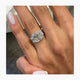 Greta Engagement Ring 5.1ct TCW, 14K Gold