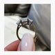 Greta Engagement Ring 5.1ct TCW, 14K Gold