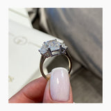 Greta Engagement Ring 5.1ct TCW, 14K Gold