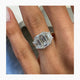 Greta Engagement Ring 5.16 Carat Two-Tone Gold