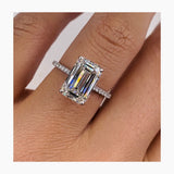 Solitaire with Pave Band