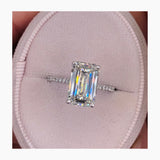 Julie Engagement Ring 4.25 Carat White Gold