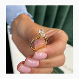 Kenna Engagement Ring 1.1ct TCW, 14K Gold