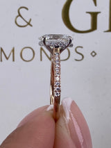 Laurel Engagement Ring 2ct TCW, 14K Gold