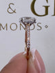 Laurel Engagement Ring 2ct TCW, 14K Gold