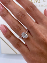 Laurel Engagement Ring 2ct TCW, 14K Gold