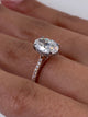 Laurel Engagement Ring 2ct TCW, 14K Gold