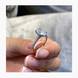 Laurel Engagement Ring 2ct TCW, 14K Gold