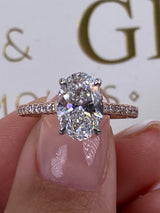 Laurel Engagement Ring 2ct TCW, 14K Gold