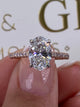 Laurel Engagement Ring 2ct TCW, 14K Gold