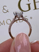 Laurel Engagement Ring 2ct TCW, 14K Gold