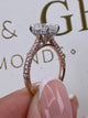 Laurel Engagement Ring 2ct TCW, 14K Gold