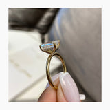Layne Engagement Ring 3.1ct TCW, 14K Gold
