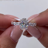 Louise Engagement Ring 2.20 Carat White Gold