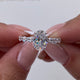 Louise Engagement Ring 2.20 Carat White Gold