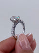 Louise Engagement Ring 2.2ct TCW, 14K Gold