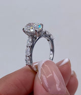 Louise Engagement Ring 2.2ct TCW, 14K Gold