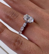 Louise Engagement Ring 2.2ct TCW, 14K Gold