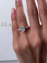 Louise Engagement Ring 2.2ct TCW, 14K Gold