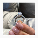 Louise Engagement Ring 2.2ct TCW, 14K Gold