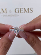 Louise Engagement Ring 2.2ct TCW, 14K Gold