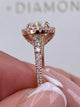 Macy Engagement Ring 2.1ct TCW, 14K Gold