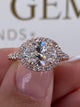 Macy Engagement Ring 2.1ct TCW, 14K Gold