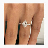 Martha Engagement Ring 1.3ct TCW, 14K Gold