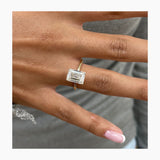 Mey Engagement Ring 3ct TCW, 14K Gold
