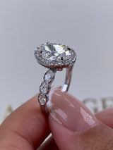 Nala Engagement Ring 2.3ct TCW, 14K Gold