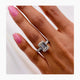 Solitaire with 3D Pave Band