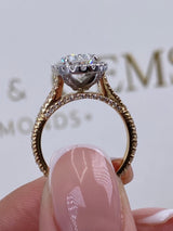 Nellie Engagement Ring 2.3ct TCW, 14K Gold