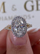 Nellie Engagement Ring 2.3ct TCW, 14K Gold