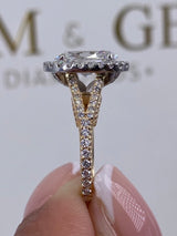 Nellie Engagement Ring 2.3ct TCW, 14K Gold