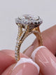 Nellie Engagement Ring 2.3ct TCW, 14K Gold