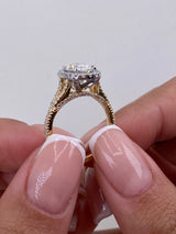 Nellie Engagement Ring 2.3ct TCW, 14K Gold