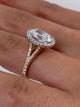 Nellie Engagement Ring 2.3ct TCW, 14K Gold
