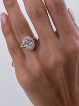 Nellie Engagement Ring 2.3ct TCW, 14K Gold