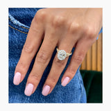 Nellie Engagement Ring 2.3ct TCW, 14K Gold