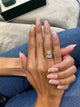 Ocean Engagement Ring 3ct TCW, 14K Gold