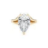 Ocean Engagement Ring 3ct TCW, 14K Gold