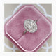 Yaella Engagement Ring 3.74 Carat White Gold