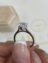 Zendaya Engagement Ring 2.30 Carat White Gold